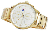 Tommy Hilfiger Chase Quartz White Dial Gold Steel Strap Watch for Men - 1791576 Buy Now By Tommy Hilfiger