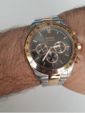 Hugo Boss Ikon Grey Dial Two Tone Steel Strap Watch for Men - 1513339 Buy Now By Hugo Boss