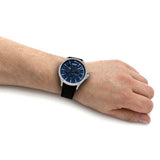 Hugo Boss Time One Blue Dial Black Leather Strap Watch for Men - 1513431 Buy Now By Hugo Boss