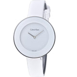 Calvin Klein Chic White Dial White Leather Strap Watch for Women - K7N23TK2 Buy Now By Calvin Klein