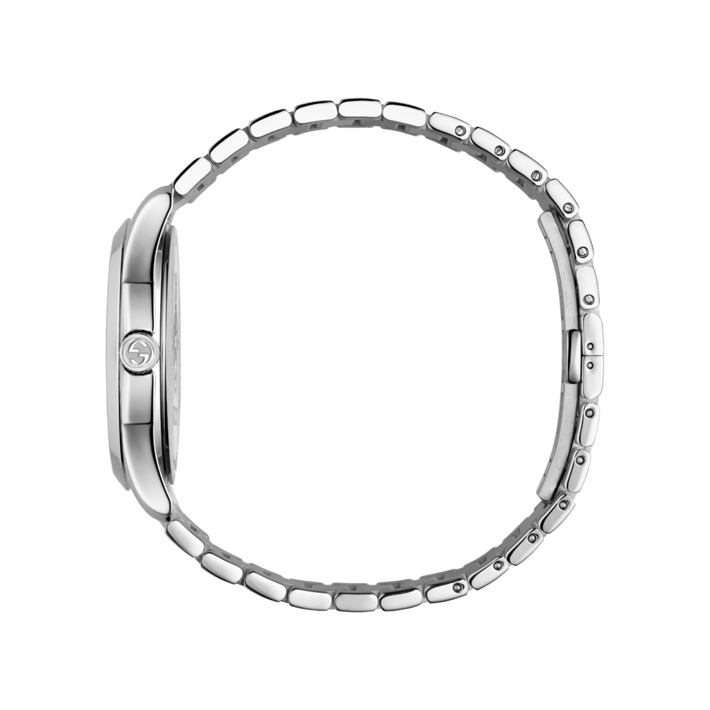 Gucci G Timeless Black Dial Silver Steel Strap Watch For Women - YA1264029 Buy Now By Gucci