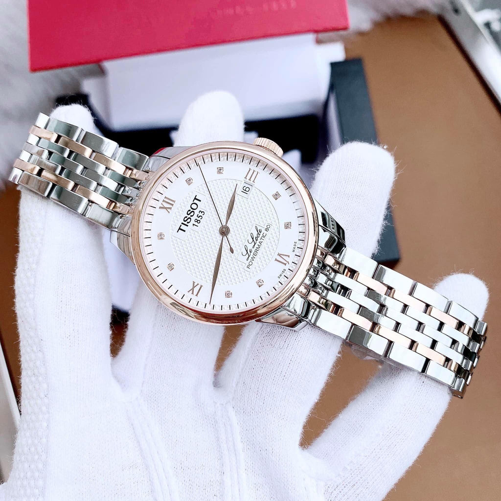 Tissot T Classic Le Locle Powermatic 80 Silver Dial Two Tone Steel Strap Watch For Men - T006.407.22.036.00 Buy Now By Tissot