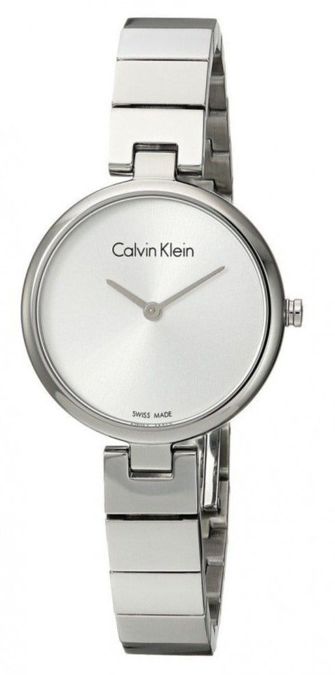 Calvin Klein Authentic White Dial Silver Steel Strap Watch for Women - K8G23146 Buy Now By Calvin Klein