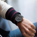 Tommy Hilfiger London Chronograph Grey Dial Black Leather Strap Watch for Men - 1791533 Buy Now By Tommy Hilfiger