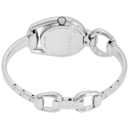 Gucci Horsebit Collection Diamonds Mother of Pearl White Dial Silver Steel Strap Watch For Women - YA139504 Buy Now By Gucci