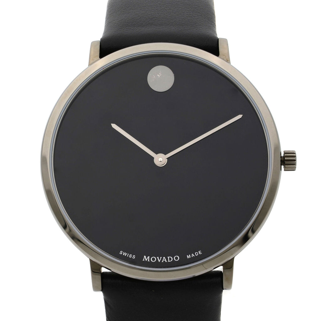 Movado Museum 70th Anniversary Grey Dial Grey Leather Strap Watch For Women - 0607144 Buy Now By Movado