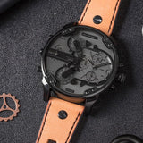 Diesel Mr. Daddy 2.0 Chronograph Grey Dial Brown Leather Strap Watch For Men - DZ7406 Buy Now By Diesel