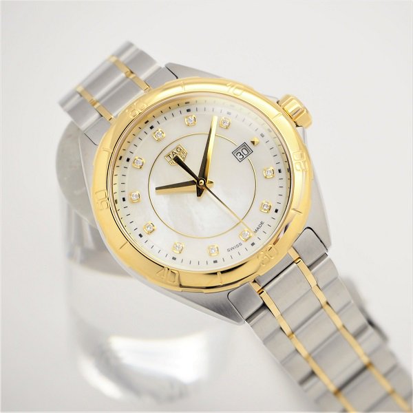 Tag Heuer Formula 1 Diamonds Mother of Pearl White Dial Two Tone Steel Strap Watch for Women - WBJ1421.BB0648 Buy Now By Tag Heuer