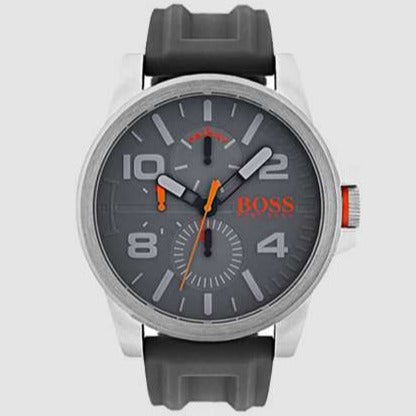 Hugo Boss Detroit Sport Analog Grey Dial Grey Rubber Strap Watch For Men - 1550007 Buy Now By Hugo Boss