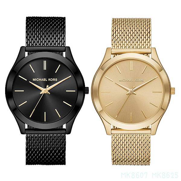 Michael Kors Slim Runway Quartz Gold Dial Gold Mesh Bracelet Watch For Women - MK8625 Buy Now By Michael Kors