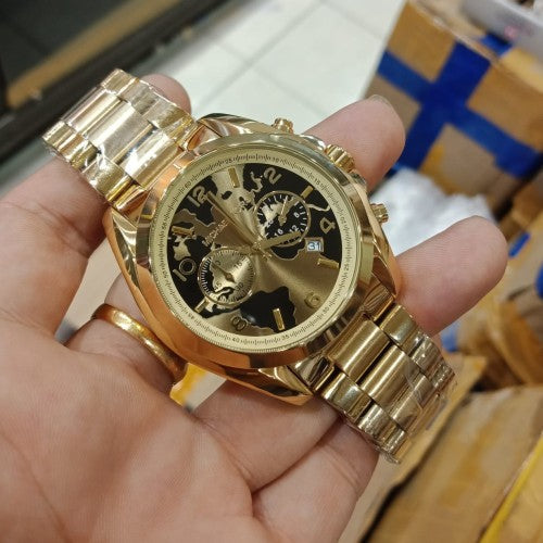 Michael Kors Bradshaw Stop Hunger Black Gold Dial Gold Steel Strap Watch for Women - MK6272 Buy Now By Michael Kors