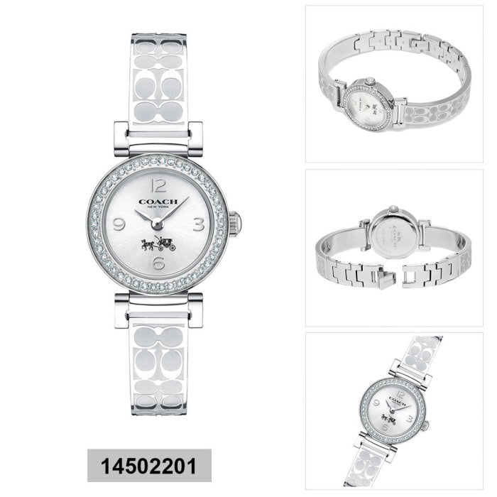 Coach Madison White Dial Silver Steel Strap Watch for Women - 14502201 Buy Now By Coach