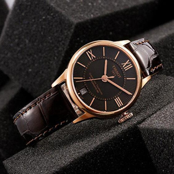 Tissot Chemin des Tourelles Powermatic 80 Brown Dial Brown Leather Strap Watch for Men - T099.407.36.448.00 Buy Now By Tissot