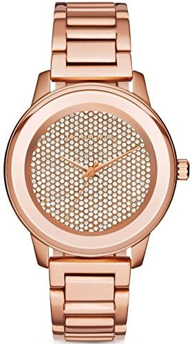 Michael Kors Kinley Rose Gold Dial Rose Gold Steel Strap Watch for Women - MK6210 Buy Now By Michael Kors