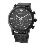 Emporio Armani Sport Chronograph Black Dial Black Mesh Bracelet Watch For Men - AR1968 Buy Now By Emporio Armani
