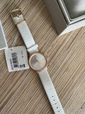 Calvin Klein Accent White Dial White Leather Strap Watch for Women - K2Y2Y6KW Buy Now By Calvin Klein