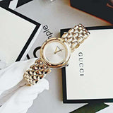 Versace V-Flare Quartz Silver Dial Gold Steel Strap Watch for Women - VEBN00818 Buy Now By Versace