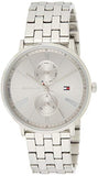 Tommy Hilfiger Jenna Quartz White Dial Silver Steel Strap Watch for Women - 1782068 Buy Now By Tommy Hilfiger