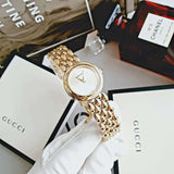 Versace V-Flare Quartz Silver Dial Gold Steel Strap Watch for Women - VEBN00818 Buy Now By Versace