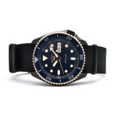 Seiko 5 Sports Automatic Blue Dial Black NATO Strap Watch for Men - SBSA098 Buy Now By Seiko