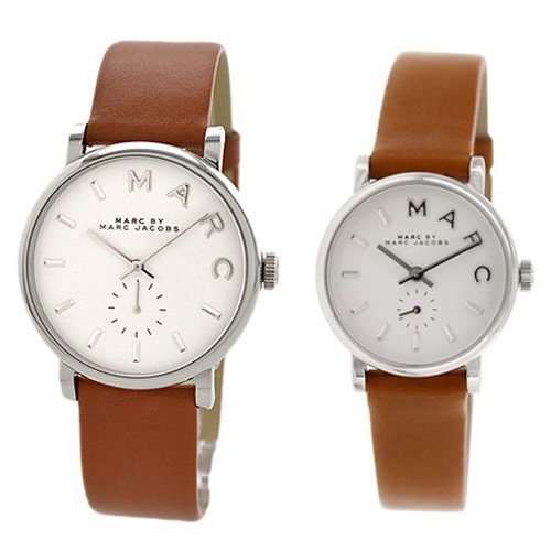 Marc Jacobs Baker White Dial Brown Leather Strap Watch for Women - MBM1270 Buy Now By Marc Jacobs