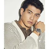 Guess Asset Quartz Black Dial Silver Steel Strap Watch For Men - GW0575G1 Buy Now By Guess