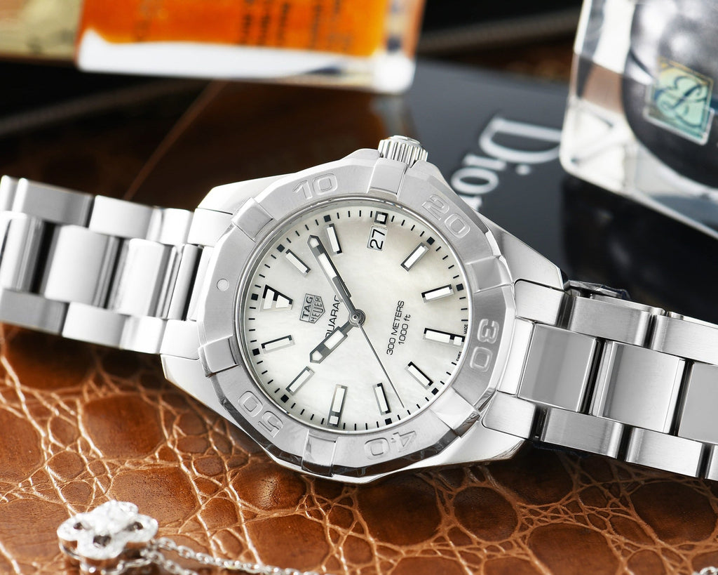 Tag Heuer Aquaracer Mother of Pearl Dial Silver Steel Strap Watch for Women - WBD131A.BA0748 Buy Now By Tag Heuer