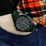 Hugo Boss Aeroliner Chronograph Black Dial Green Rubber Strap Watch For Men - HB1512847 Buy Now By Hugo Boss