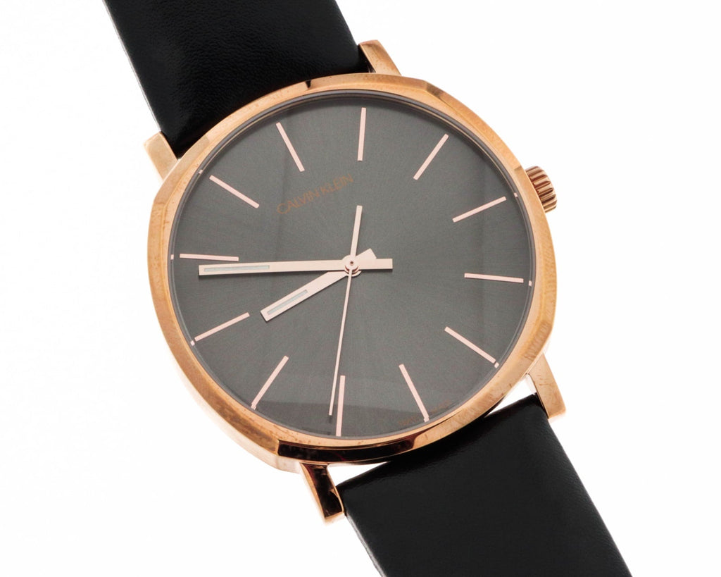 Calvin Klein Posh Black Dial Black Leather Strap Watch for Men - K8Q316C3 Buy Now By Calvin Klein