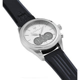 Maserati Traguardo Chronograph Silver Dial Black Rubber Strap Watch for Men - R8871612012 Buy Now By Maserati