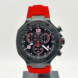 Tissot T Race Chronograph Black Dial Red Rubber Strap Watch For Men - T141.417.37.057.01 Buy Now By Tissot