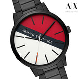 Armani Exchange Cayde Multicolor Dial Black Steel Strap Watch For Men - AX2725 Buy Now By Armani Exchange