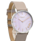 Coach Perry Mother of Pearl Dial Light Grey Leather Strap Watch for Women - 14503245 Buy Now By Coach