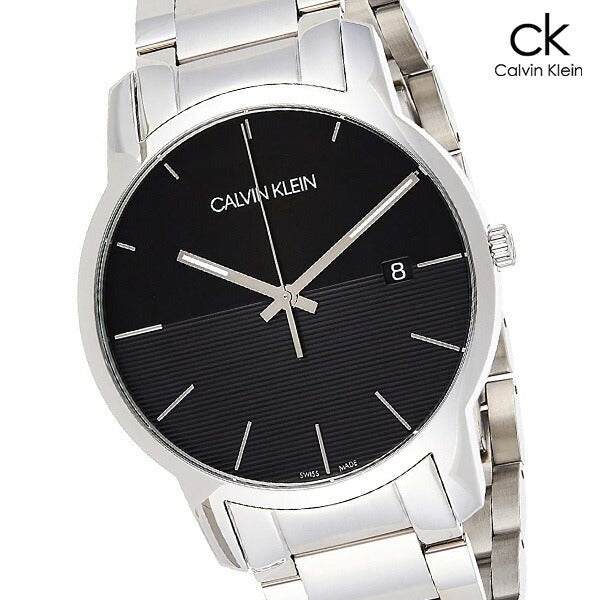 Calvin Klein City Black Dial Silver Steel Strap Watch for Men - K2G2G14C Buy Now By Calvin Klein