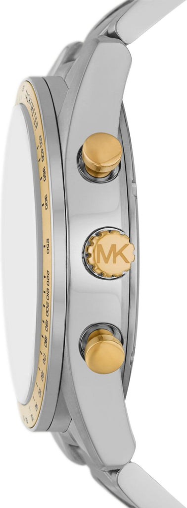 Michael Kors Accelerator Chronograph White Dial Silver Steel Strap Watch For Men - MK9112 Buy Now By Michael Kors