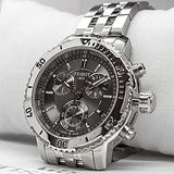 Tissot PRS 200 Grey Dial Chronograph Grey Dial Silver Steel Strap Watch For Men - T067.417.11.051.00 Buy Now By Tissot