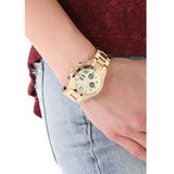 Marc Jacobs Rock Metal Chronograph Gold Dial Gold Steel Strap Watch for Men - MBM3158 Buy Now By Marc Jacobs