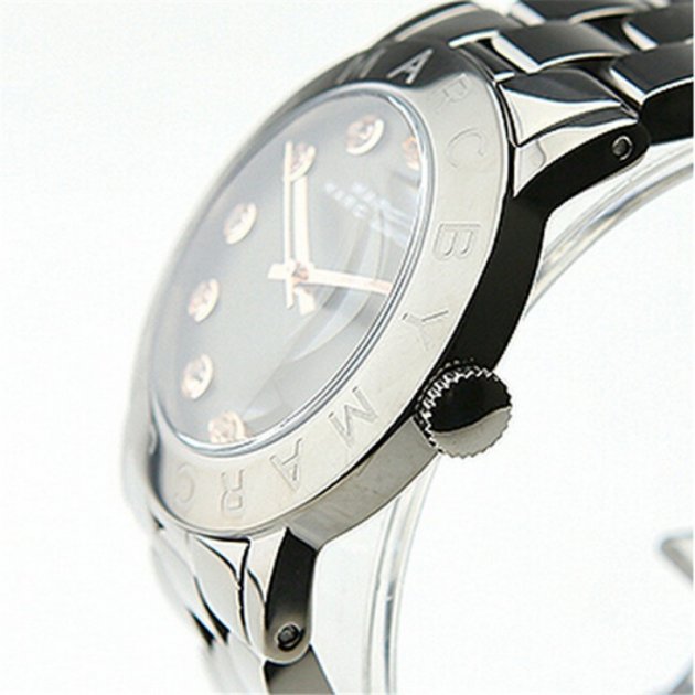 Marc Jacobs Rock Crystal Grey Dial Grey Steel Strap Watch for Women - MBM8596 Buy Now By Marc Jacobs