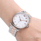 Marc Jacobs Baker White Dial Two Tone Steel Strap Watch for Women - MBM3312 Buy Now By Marc Jacobs