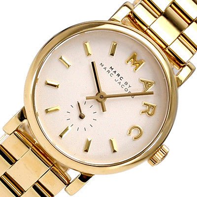 Marc Jacobs Baker White Dial Gold Steel Strap Watch for Women - MBM3247 Buy Now By Marc Jacobs