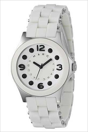 Marc Jacobs Rock White Dial White Silicone Strap Watch for Women - MBM2532 Buy Now By Marc Jacobs