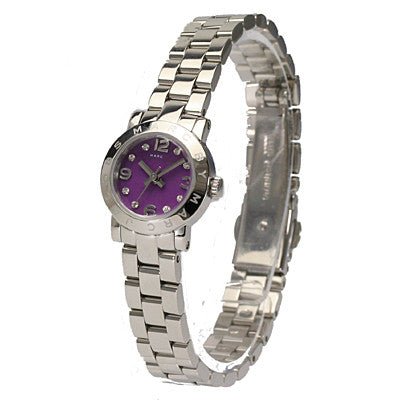Marc Jacobs Amy Purple Dial Silver Steel Strap Watch for Women - MBM3228 Buy Now By Marc Jacobs