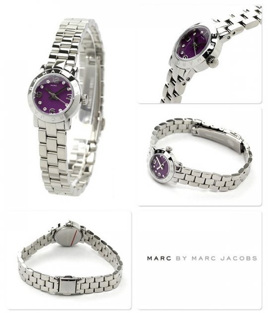 Marc Jacobs Amy Purple Dial Silver Steel Strap Watch for Women - MBM3228 Buy Now By Marc Jacobs