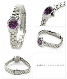 Marc Jacobs Amy Purple Dial Silver Steel Strap Watch for Women - MBM3228 Buy Now By Marc Jacobs