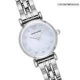 Emporio Armani Gianni Blue Dial Silver Steel Strap Watch For Women - AR1961 Buy Now By Emporio Armani