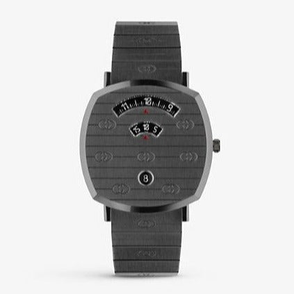 Gucci Grip Quartz Grey Dial Grey Steel Strap Watch For Men - YA157429 Buy Now By Gucci