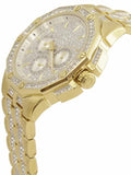 Bulova Crystal Collection Octova White Dial Gold Steel Strap Watch for Men - 98C126 Buy Now By Bulova