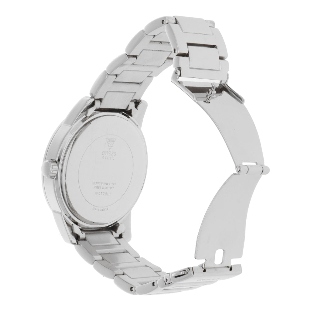 Guess Confetti Silver Dial Silver Steel Strap Watch for Women - W0778L1 Buy Now By Guess