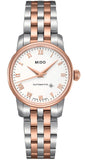 Mido Baroncelli III Automatic White Dial Two Tone Steel Strap Watch For Women - M7600.9.N6.1 Buy Now By Mido