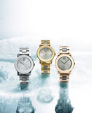 Movado Bold Ceramic Silver Dial Silver Steel Strap Watch for Women - 3600638 Buy Now By Movado